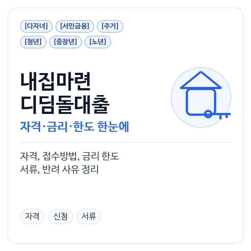 내집마련 디딤돌대출