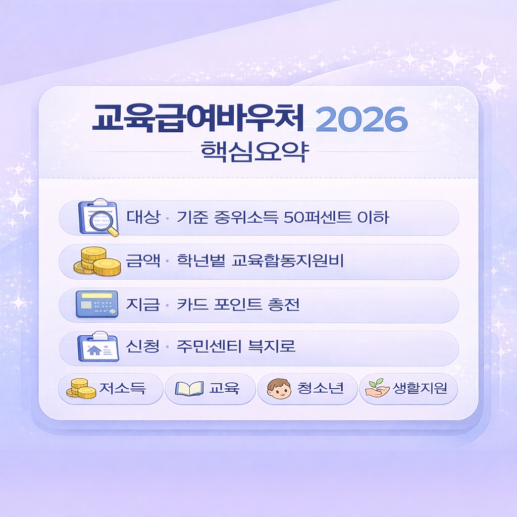 교육급여바우처 핵심요약