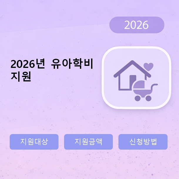 2026년 유아학비 지원