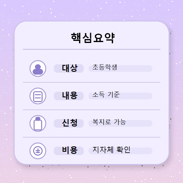방과후보육료 핵심요약