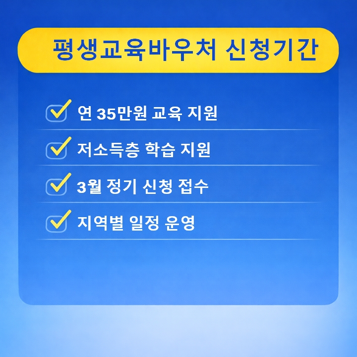 평생교육바우처 신청기간 