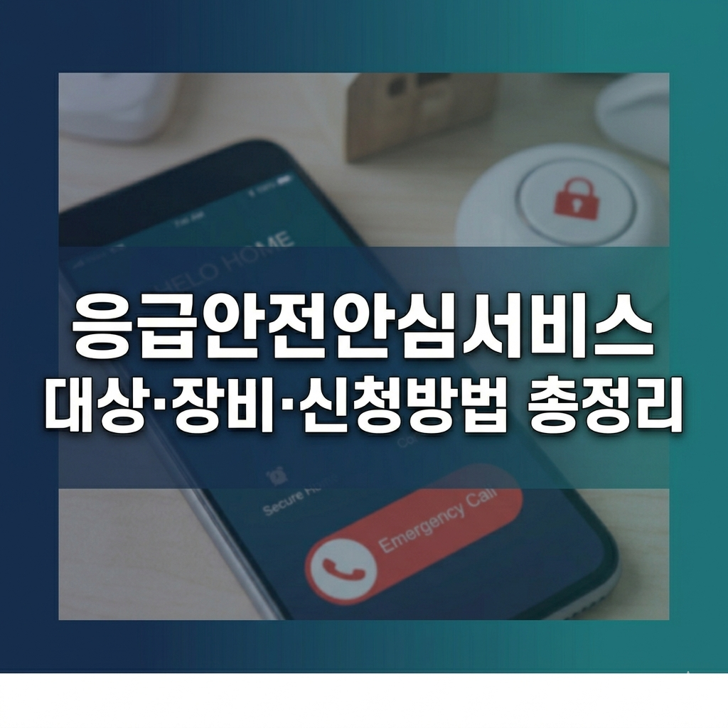 2026 응급안전안심서비스 대상 신청방법 장비 총정리